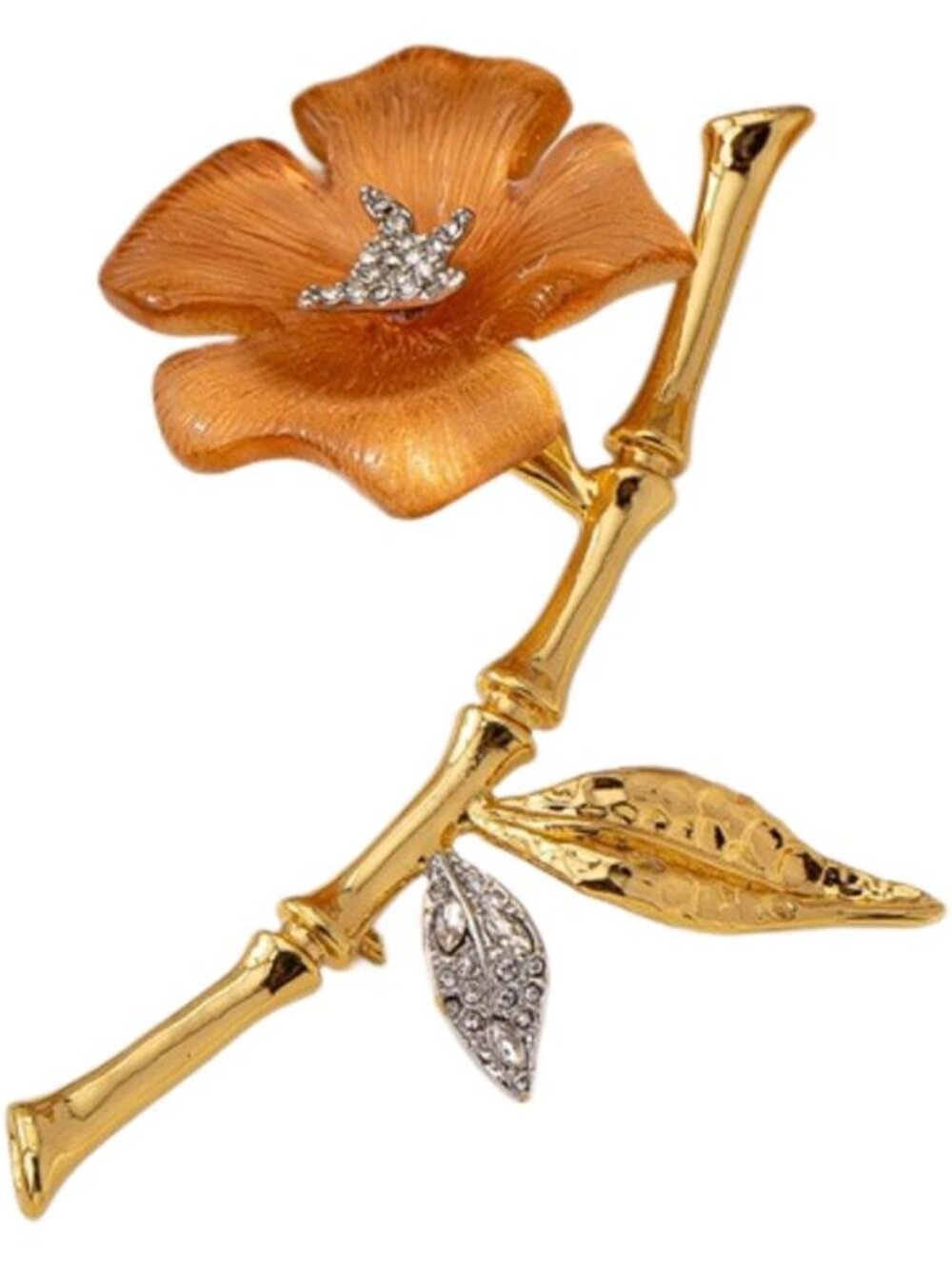 Alexis Bittar Bamboo Flower Collection Brooch